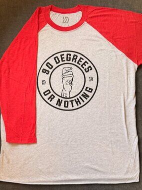MDS 90 Degrees or Nothing Graphic 3/4 Length Jersey Tee